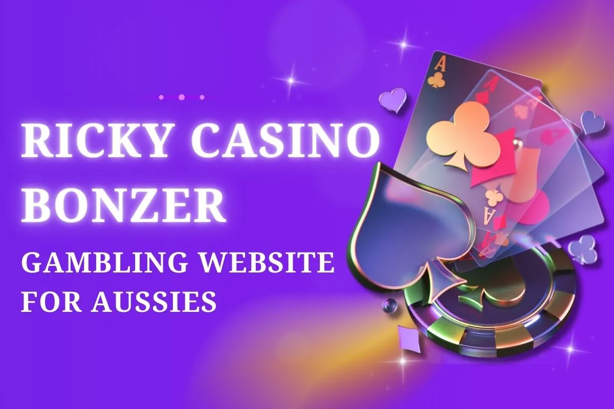 Image of a promotional banner for Ricky Casino featuring a bonus offer with vibrant graphics and enticing text.